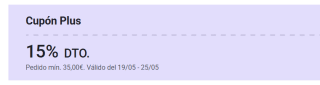 Nuevo cupón 15% descuento en tus compras en Miravia