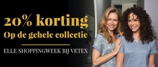 20% korting op alles bij Vetex