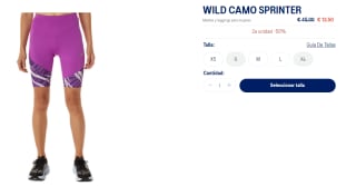 2 Mallas Asics Camo Sprinter para Mujer por solo 18.22€