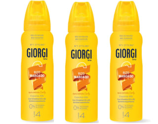3 Botes de Giorgi Line - Espuma Rizo Marcado 48h, Anti Escrespamiento e Hidratación, 0% Siliconas y Alcohol, Fijación 4 - Formato Viaje, 100 ml por 3.98€