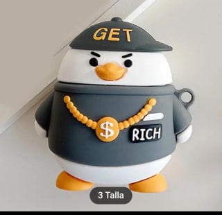Funda Airpods Pato rico por 2,02€.