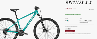 Bicicleta MTB Focus WHISTLER 3.6 por 374,50€