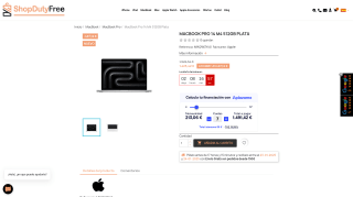 MacBook Pro 14 M4 512GB Plata por 1.425,42€