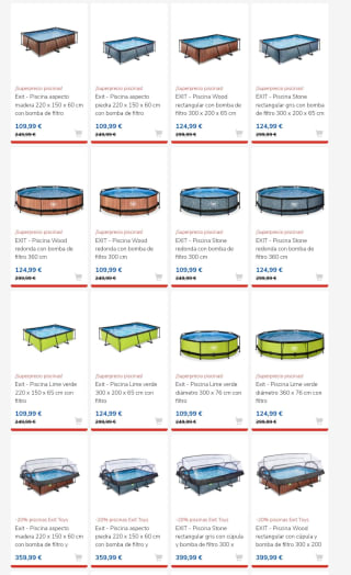-20% piscinas Exit Toys