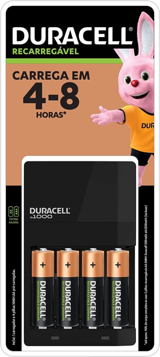 Carregador de Pilhas AA e AAA da DURACELL - R$ 139,90