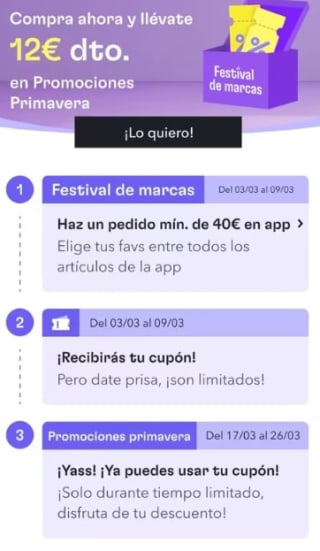 Llévate 12€ en pedido superior a 40€ en Miravia desde APP