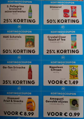 Diverse kortings coupons voor juli-augustus voor de AH