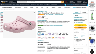 Crocs Classic Clog T niños por 14,35€