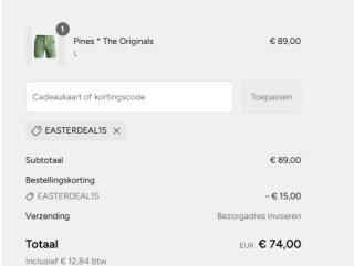 €15 korting op je bestelling bij MR Marvis
