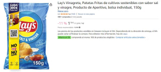 6 bolsas de Lay'S Patatas Fritas Vinagreta, 150g por 7.66€