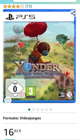 Yonder The Cloud Catcher Chronicles PS5 por 16,82€.