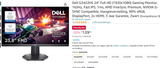 Dell G2422HS monitor voor €139 bij Amazon