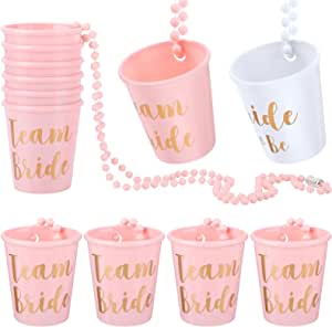 12 vasos de chupito plastico de novia a solo 5,30€