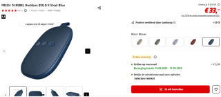 FRESH 'N REBEL Rockbox BOLD X Steel Blue voor €33 bij de Mediamarkt