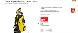 Kärcher Hogedrukreiniger K5 Power Control