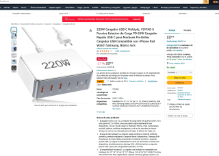 Estación carga 220W YSYFAD 6 por tan solo 23,79€