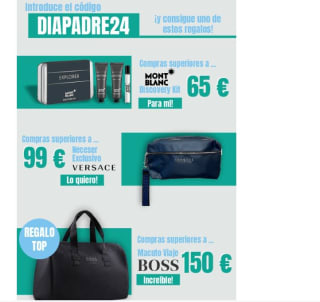 19 de marzo los mejores productos para él. Además, ahora con tu compra