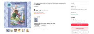 Recopilación kits de punto de cruz por 2,79€