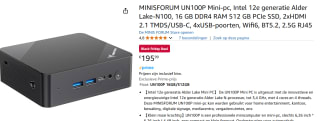 UN100P Mini PC voor €195,99 bij Amazon