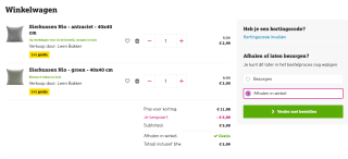 1+1 op alle sier- en woonkussens bij Leen Bakker