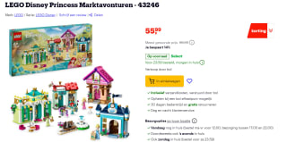 LEGO Disney Princess Marktavonturen voor €55,99 bij Bol