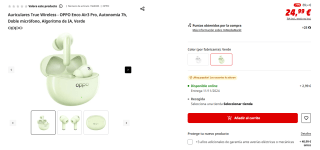 Auriculares True Wireless OPPO Enco Air3 Pro por 24,99€