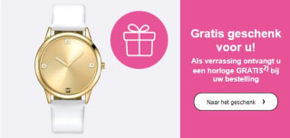 Gratis horloge bij besteding vanaf €45 bij Klingel