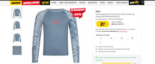 Camiseta de niña modelo Roxy por 2,22€