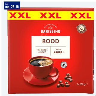 BARISSIMO 2-pack filterkoffie rood voor €4,99 bij de Aldi