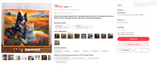 Recopilación Kit completo punto de cruz animales por 10,05€