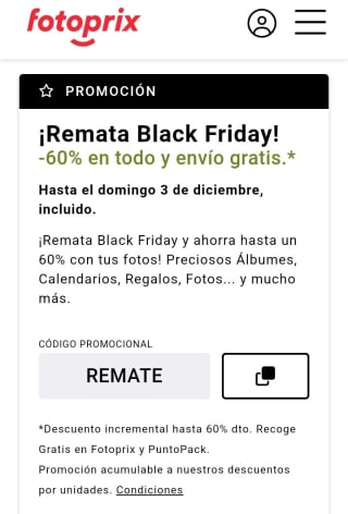 Hasta -60% en Fotos desde Fotoprix.