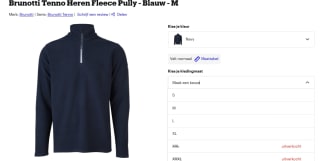 Brunotti Tenno Men Fleece in Navy voor €17,50 bij Bol