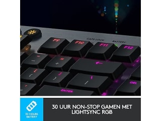 Logitech G915 Draadloos Mechanisch Gaming Toetsenbord - GL Tactile - QWERTY voor €149,99 bij de mediamarkt