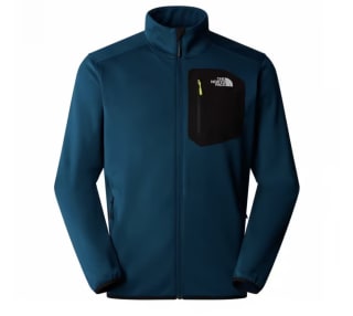 Forro polar The North Face Crest Full Zip azul oscuro negro por solo 60,25€