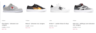 20% extra korting op de sale tot 50% korting bij DC Shoes