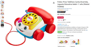 Fisher-Price Teléfono Carita Divertida, Juguete Educativo por 9,99€
