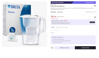 BRITA Aluna Jarra Filtradora de Agua de 2,4 L + 1 filtro por 6.35€