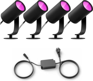 Philips Hue Lily Basisset Voordeelpakket van 4 Tuinspots (Antraciet) voor €273,69 met Amazon prime