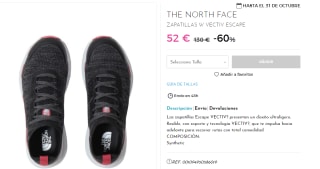 Zapatillas para Mujer The North Face Vectiv Escape por 52€
