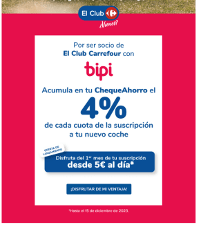 Acumula el 4% de cada cuota contratada en tu ChequeAhorro
