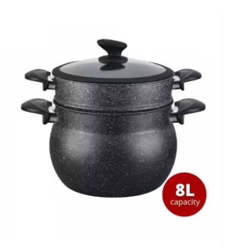 Olla Cuscusera 8 litros 24 cm para hacer Cus Cus o comida al vapor por 34,92€