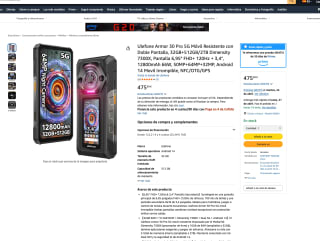 Ulefone Armor 30 Pro 5G Móvil Resistente 32GB + 512GB por solo 475,99€