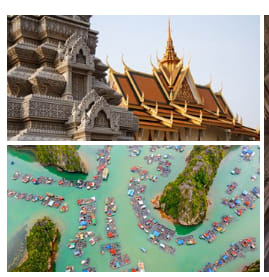 16 día por Vietnam y Camboya , crucero incluido con -50%