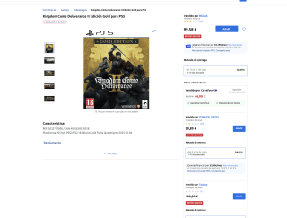Kingdom Come Deliverance II Edición Gold PS5 a solo 44,99€