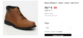 Botas de Piel para Hombre Timberland Attleboro por 54.99€