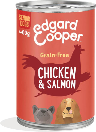 12 latas Edgard & Cooper Comida Húmeda para Perros Senior Mayores por 17,44€