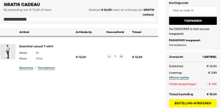 15% korting op kleding & accessoires bij Body & Fit