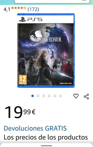 Valkyrie Elysium PS5 por 19,99€.