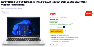 HP ProBook 440 G9 (6A138EA) voor €649 bij Bol.com