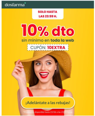 10% descuento extra sin mínimo en Dosfarma